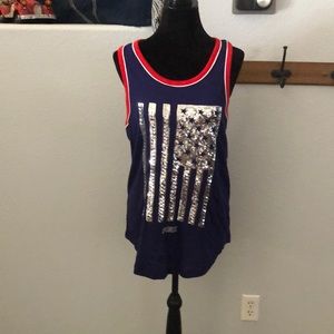 PINK tank top with sequins